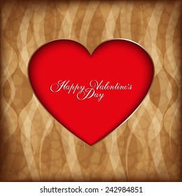 Valentines Day card template 