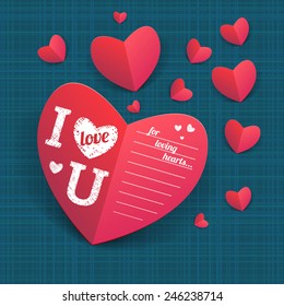 Valentine's day card template