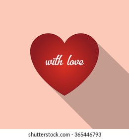 Valentines day card template.