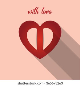 Valentines day card template.