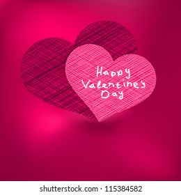 Valentine's Day Card template. + EPS8 vector file