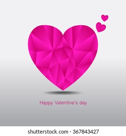 Valentine's day card template, greeting card layout, heart hand drawn vector illustration, banner design, sign for web, love, postcard
