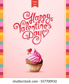 valentine's day card with text