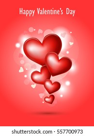 valentine's day card with text