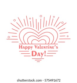 Valentines day card for Valentines day, typography poster, card, label, banner
