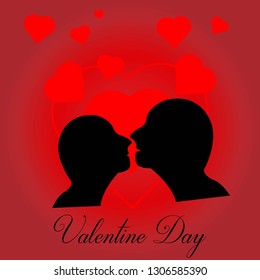 Valentine's day card vector