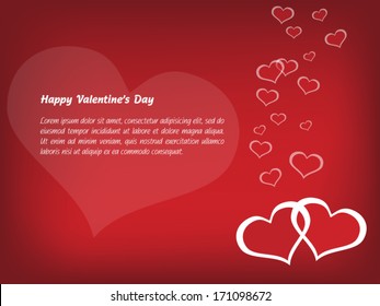 Valentine's Day card vector 