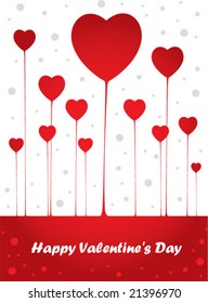 Valentine's day card. vector