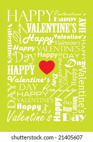 Valentine's day card. vector