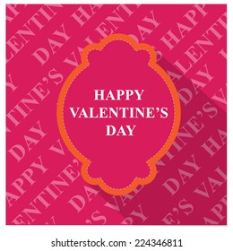 Valentines Day Card. vector