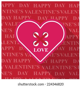 Valentines Day Card. vector