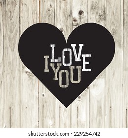 Tarjeta de San Valentín. Vector.