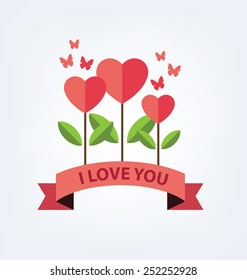 Valentines day card vector
