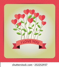 Valentines day card vector