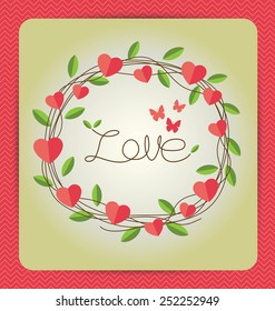 Valentines day card vector