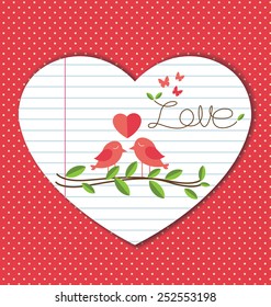 Valentines day card vector