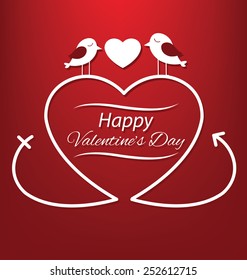 Valentines day card vector