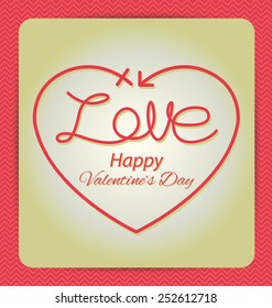 Valentines day card vector