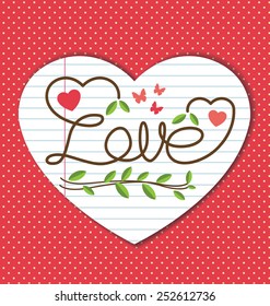 Valentines day card vector