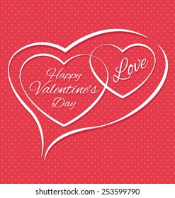 Valentines day card vector