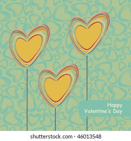 valentine`s day card, vector