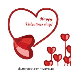 Valentine's Day card in vector