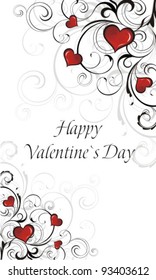 Valentine`s Day Card. Vector