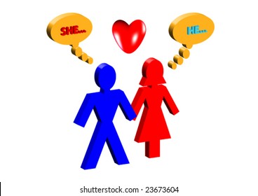 Valentine's Day Card -Vector Art-
