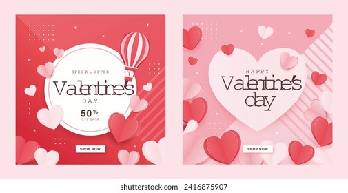 Valentine's day card vector art