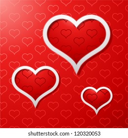 Valentines day card vector background eps 10