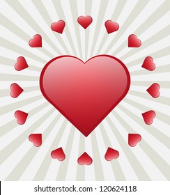 Valentines Day card vector background