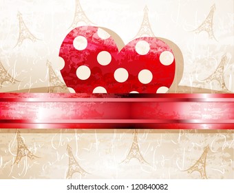 Valentines day card vector background