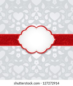 Valentines day card. Vector background