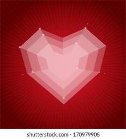 Valentine's day card vector background