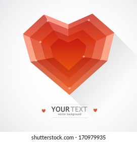 Valentine's day card vector background