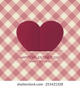 Valentines day card vector background, Old paper with stains - Vector