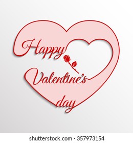 Valentines day card vector background