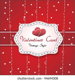 Valentines day card vector background