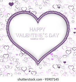 Valentines day card vector background
