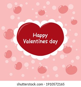 Valentine's day card - vector clip art