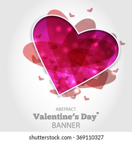 Valentines Day Card Vector EPS 10 illustration.