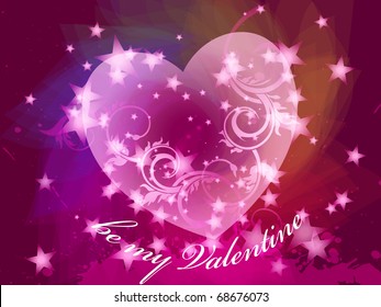 valentine's day card, vector, EPS 10