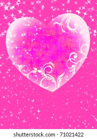 valentine's day card, vector, EPS 10