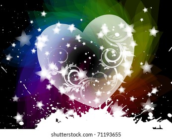 valentine's day card, vector, EPS 10