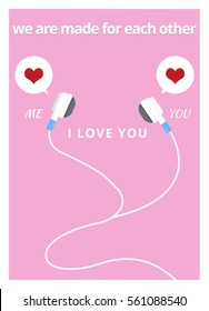 Valentines Day card. vector esp10