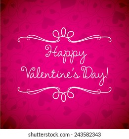 Valentine's Day card in vector format.