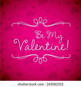 Valentine's Day card in vector format.