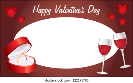 Valentine's Day Card. vector, gradient
