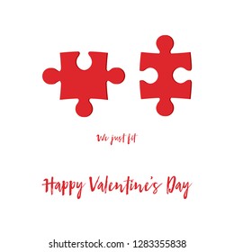 Valentines Day card vector graphic