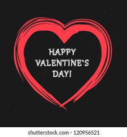 Valentine's day card. Vector illustration.